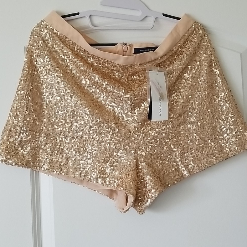 French Connection sequin shorts